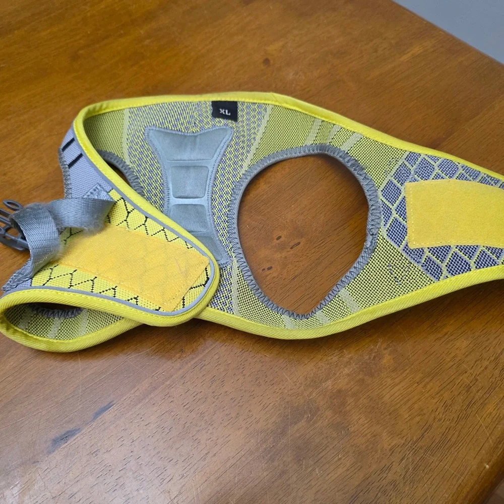 Auroth Dog Harness XL ‎ Comfortable Reflective Adjustable Padded Green 18-35